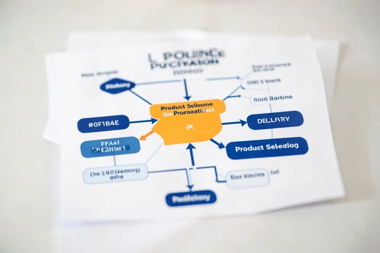 Diagrama de fluxo mostrando o processo de compra online, desde a seleção do produto até a entrega.